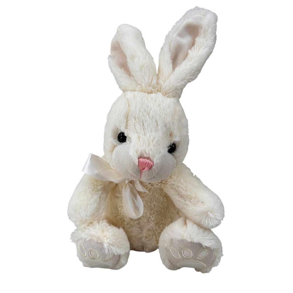 Animal Adventure Plush Easter Bunny Rabbit Cream White 16 Inch Stuffed Animal‎